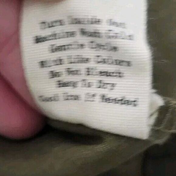 Perch by Blu Pepper Green Front Zip Cropped Jacket Sz 1X Plus Military - Picture 9 of 10